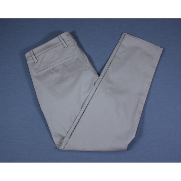 Birddogs Pants Mens Tan Stretch Chino Lined Performance Golf Flat Fronts 32 X 30 - Picture 1 of 11